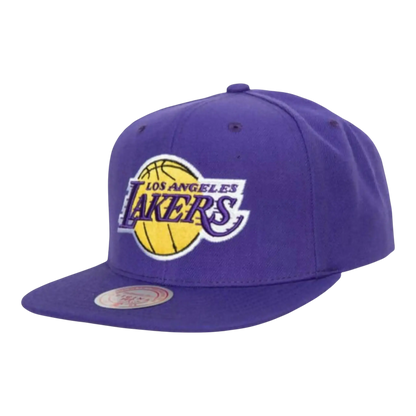 Mitchell & Ness NBA Los Angeles Lakers Team Ground 2.0 Snapback Hat Purple