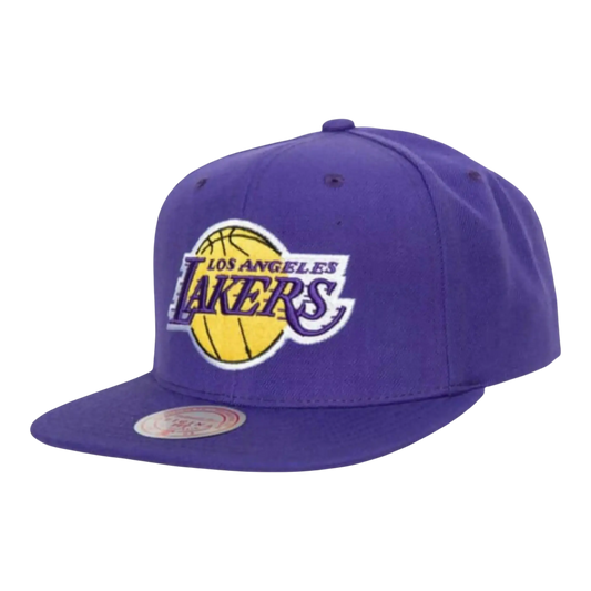 Mitchell & Ness NBA Los Angeles Lakers Team Ground 2.0 Snapback Hat Purple