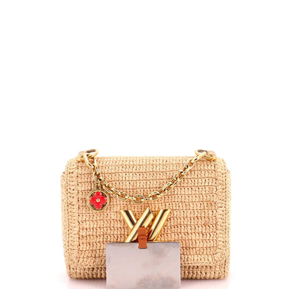 Twist Slim Convertible Handbag Raffia PM