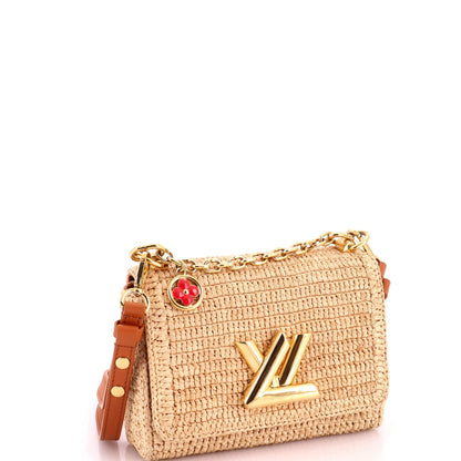 Twist Slim Convertible Handbag Raffia PM