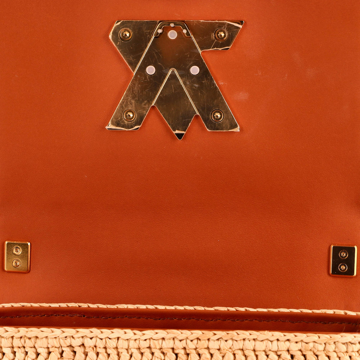 Twist Slim Convertible Handbag Raffia PM