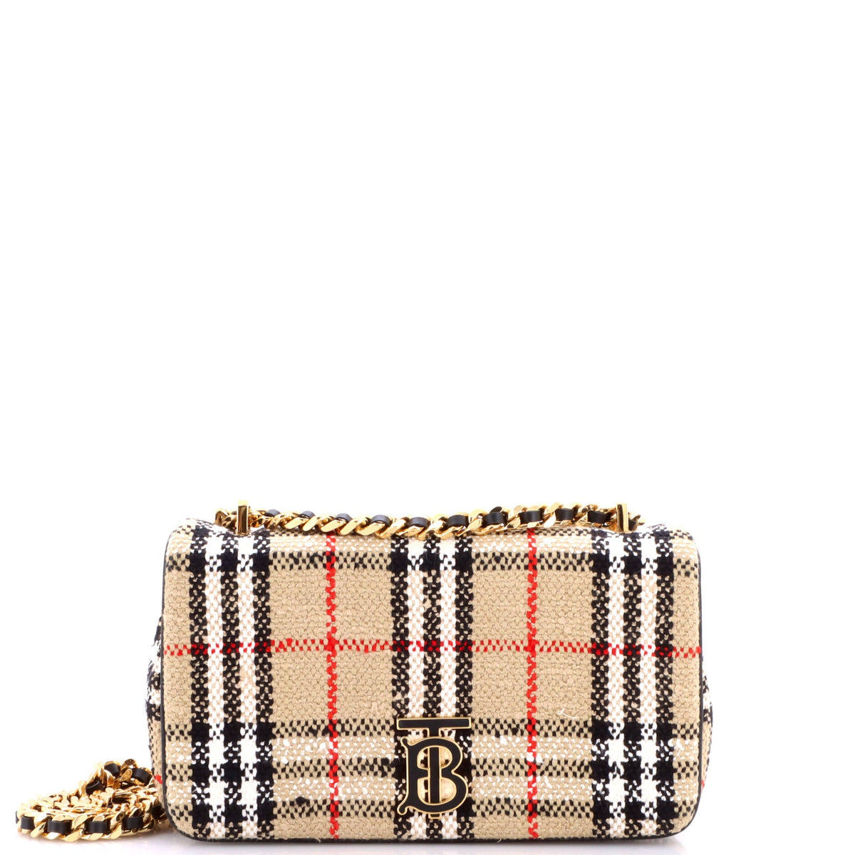 Lola Shoulder Bag Vintage Check Tweed Small