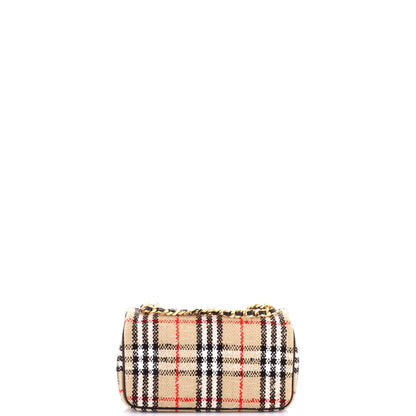 Lola Shoulder Bag Vintage Check Tweed Small