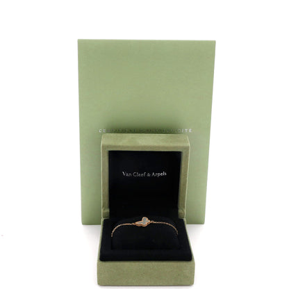 Sweet Alhambra Butterfly Bracelet 18K Yellow Gold and Mother of Pearl