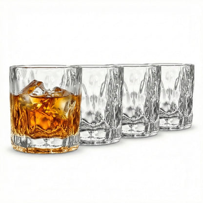 Jay Companies Uptown Bar Set Of 4 - 10Oz. Rock Spinning Double Old Fashioned Glasses