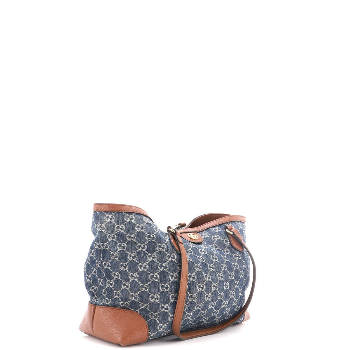 Ophidia Shopping Tote GG Denim Medium