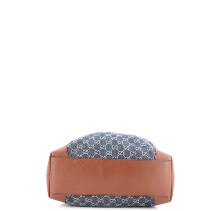 Ophidia Shopping Tote GG Denim Medium