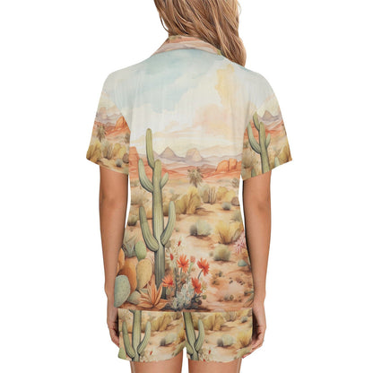 Watercolor Desert Women's Western Pajama Set