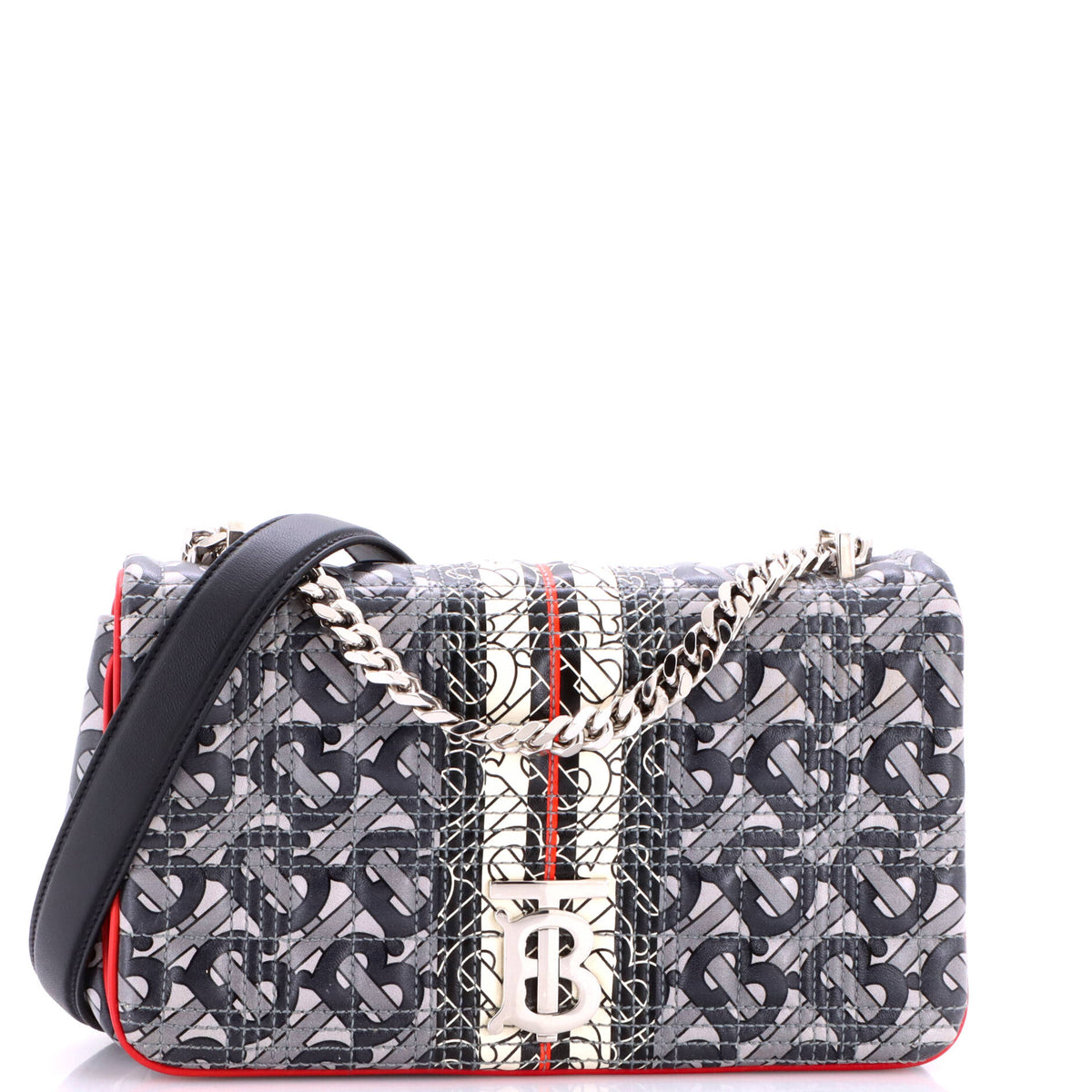 Lola Shoulder Bag Quilted Printed Leather Small