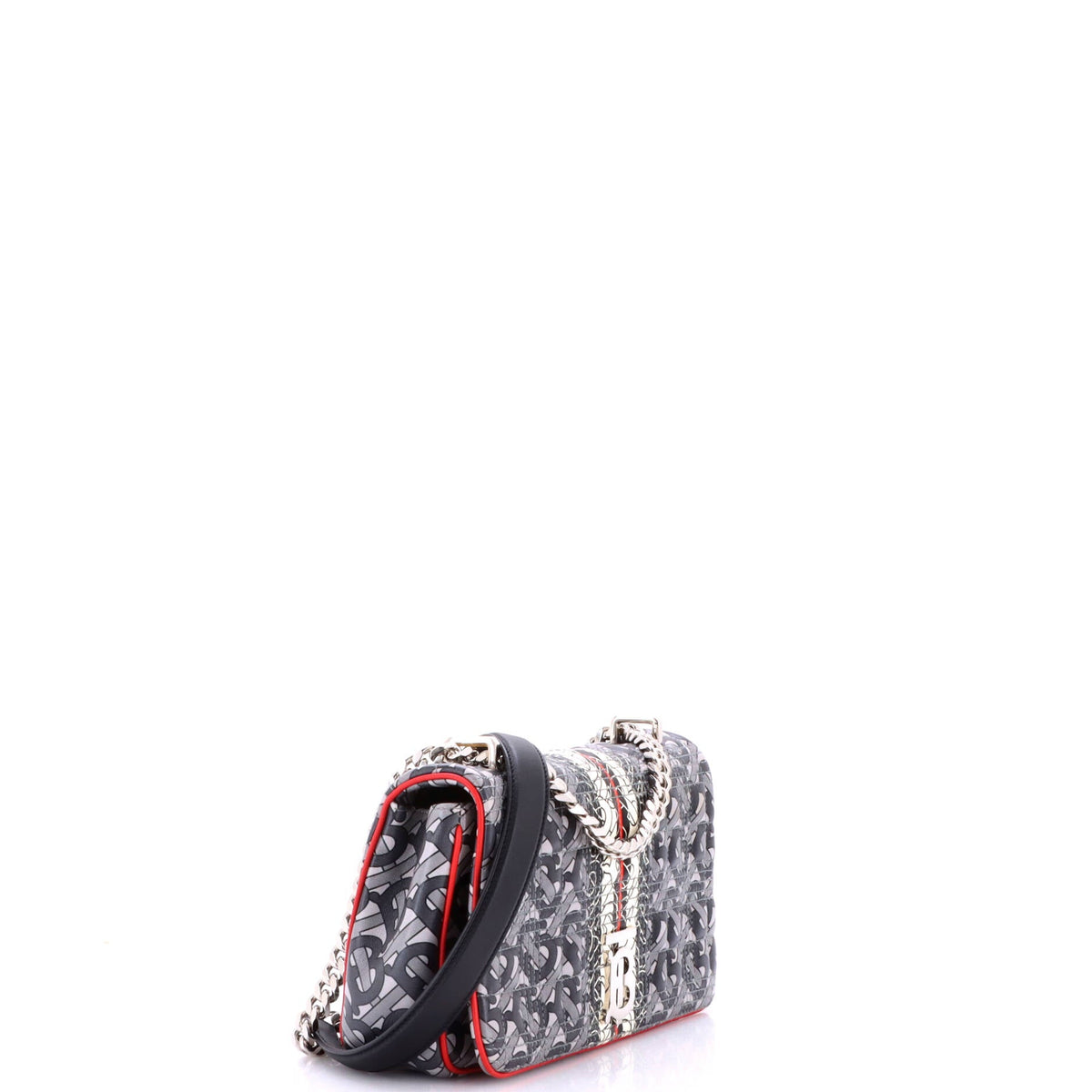 Lola Shoulder Bag Quilted Printed Leather Small