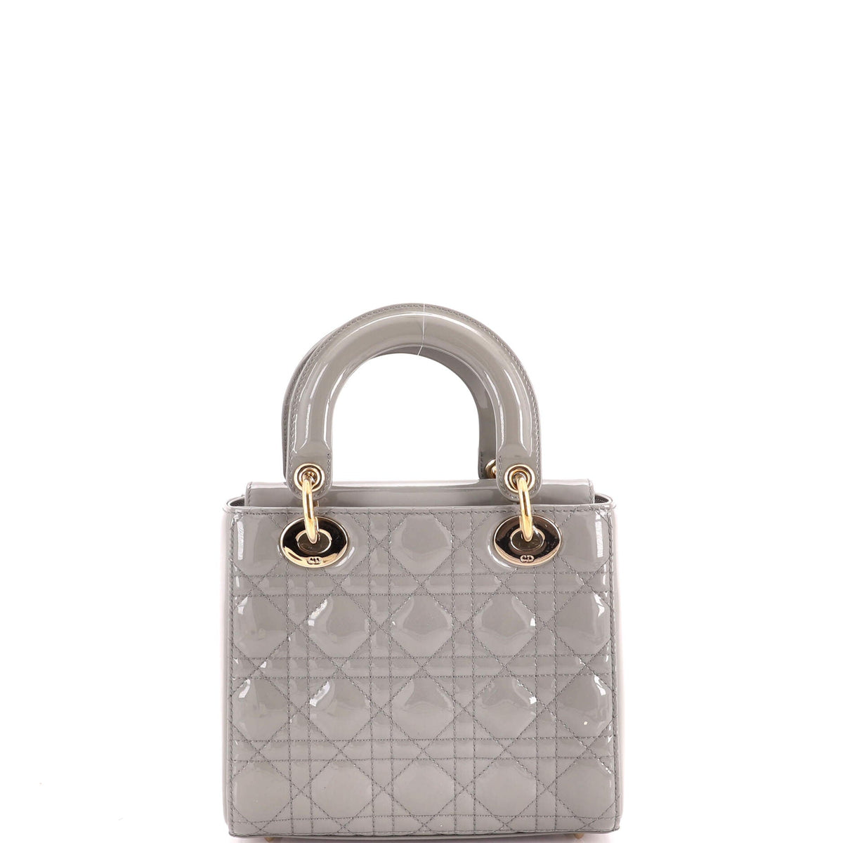Lady Dior Bag Cannage Quilt Patent Small