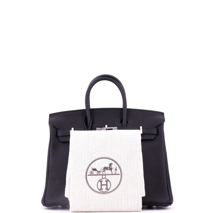 Birkin Handbag Noir Togo with Palladium Hardware 25