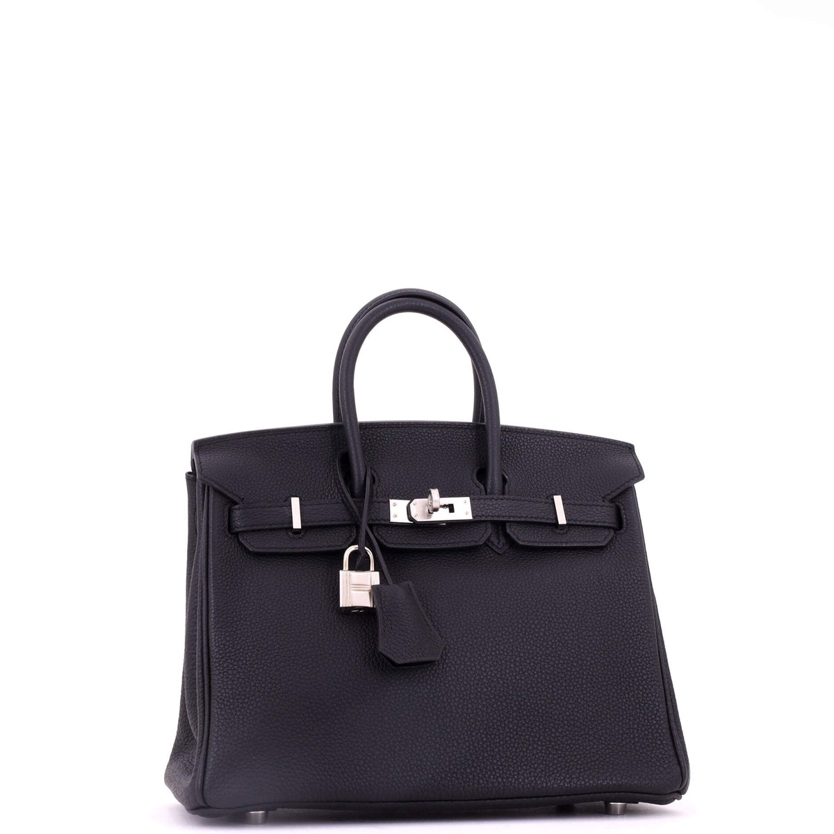 Birkin Handbag Noir Togo with Palladium Hardware 25