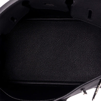 Birkin Handbag Noir Togo with Palladium Hardware 25