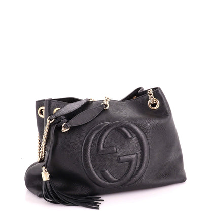 Soho Chain Strap Shoulder Bag Leather Medium