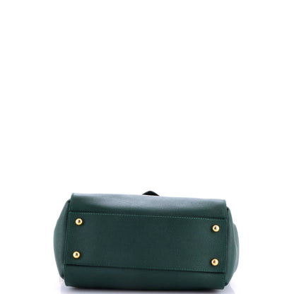 Buckle Tote Leather Medium