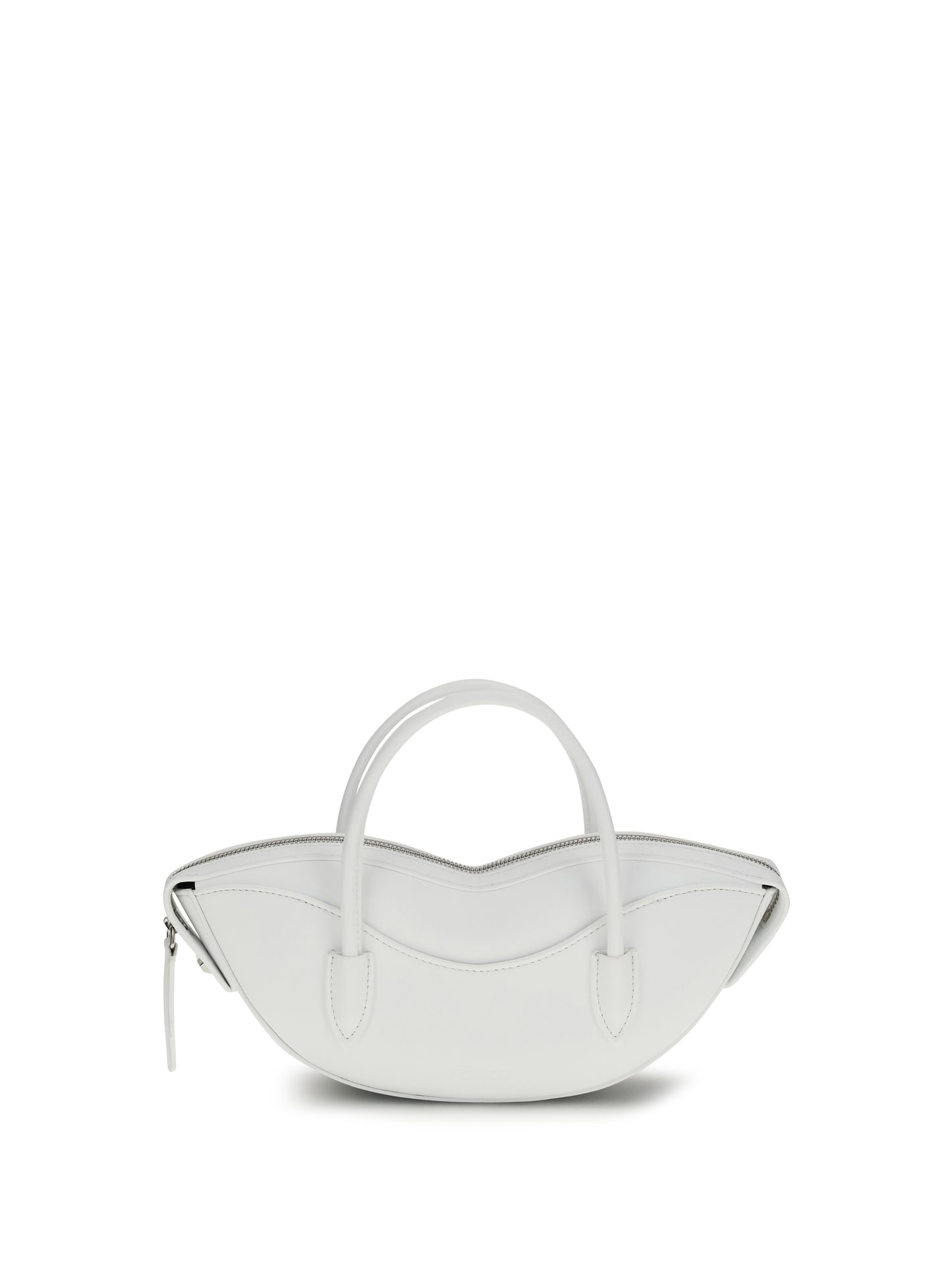 Shoulder Bag Mini Lips White Calf Leather