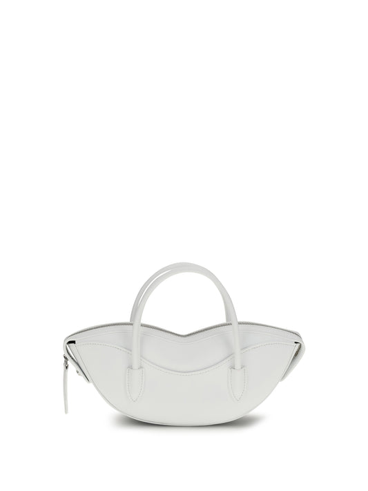 Shoulder Bag Mini Lips White Calf Leather