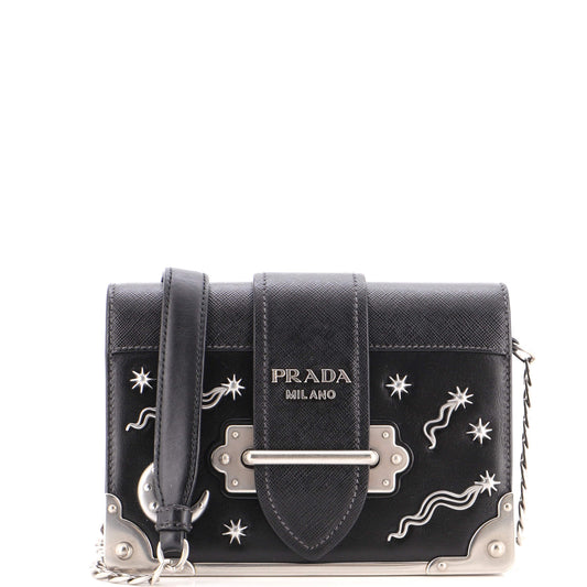 Cahier Crossbody Bag Embellished Leather Small