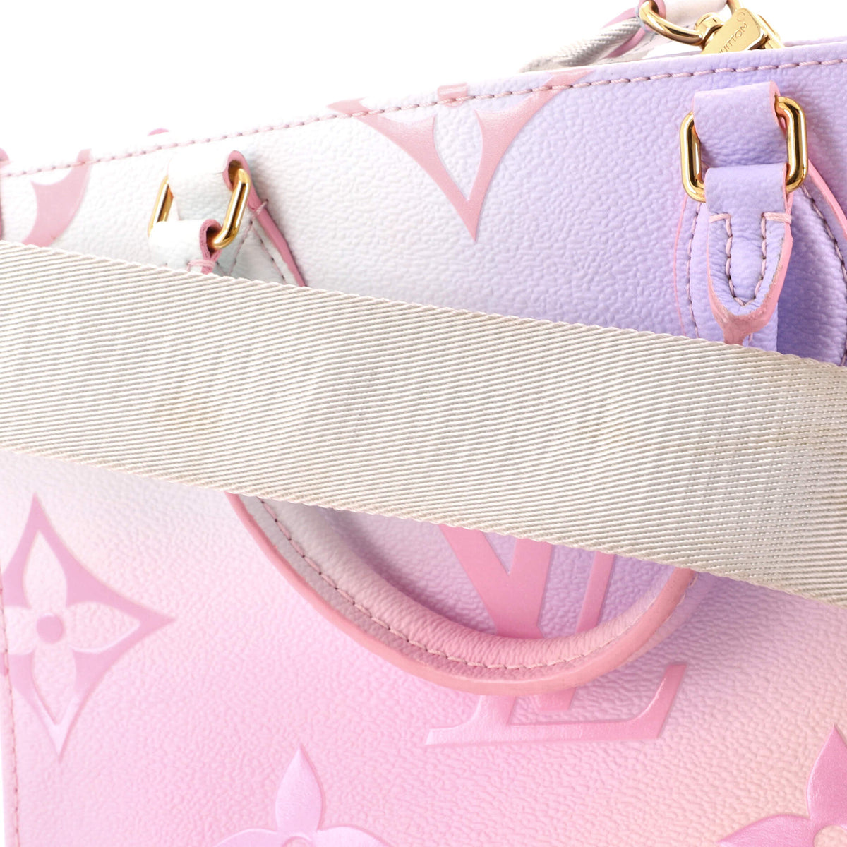 OnTheGo Tote Spring in the City Monogram Giant Canvas PM
