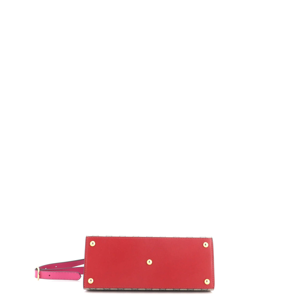 Padlock Top Handle Bag GG Coated Canvas and Leather Small