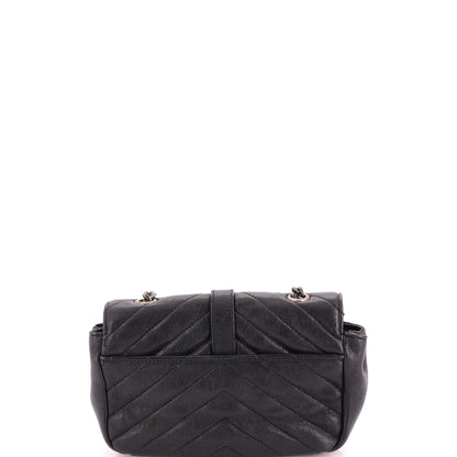 Classic Monogram Crossbody Bag Matelasse Chevron Leather Baby