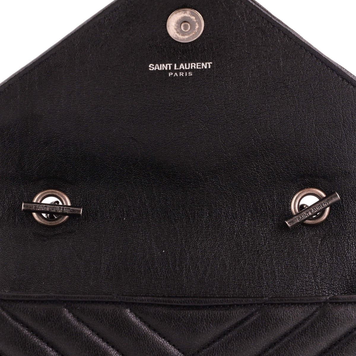 Classic Monogram Crossbody Bag Matelasse Chevron Leather Baby