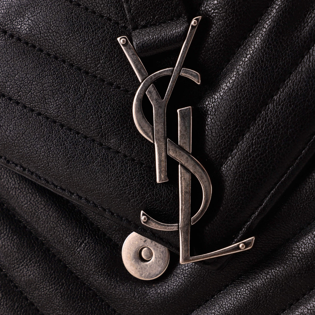 Classic Monogram Crossbody Bag Matelasse Chevron Leather Baby