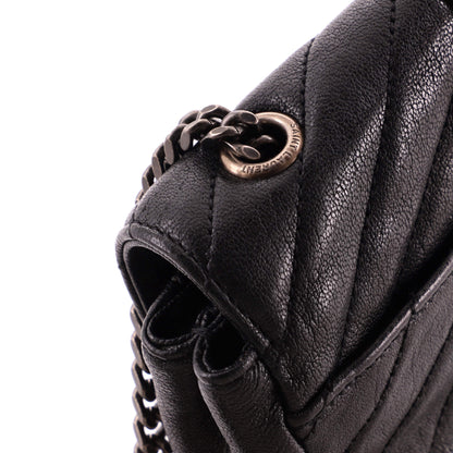 Classic Monogram Crossbody Bag Matelasse Chevron Leather Baby