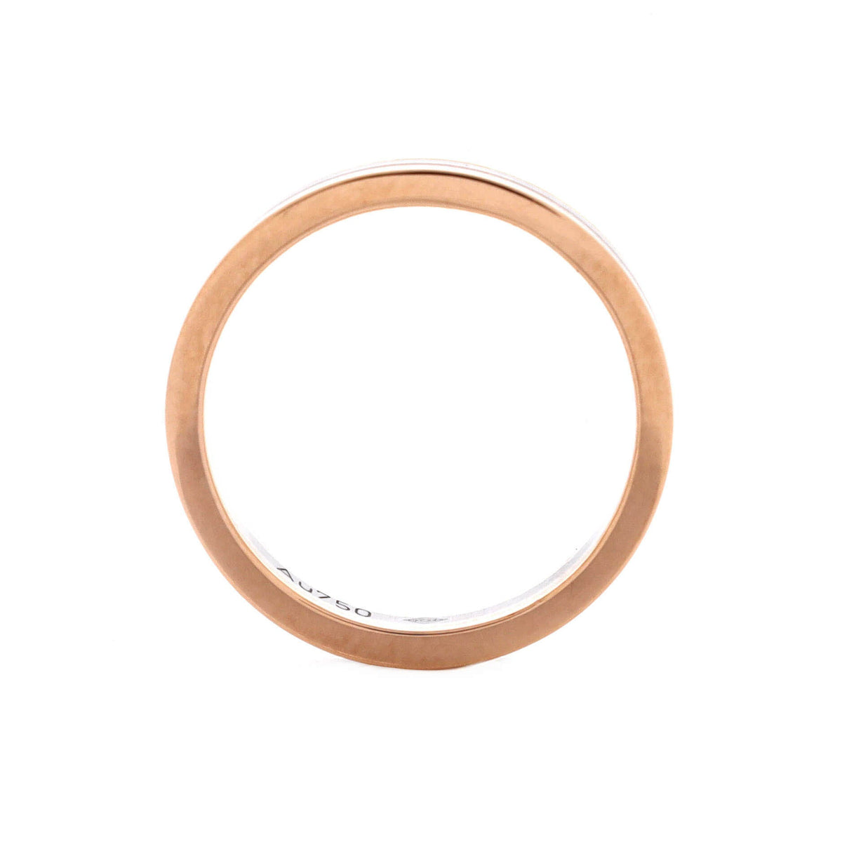 Vendome Louis Cartier Wedding Band Ring 18K Tricolor Gold 3.5mm