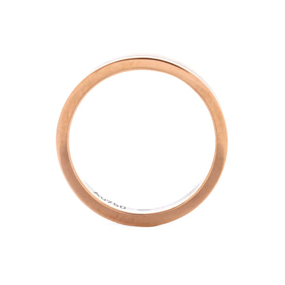 Vendome Louis Cartier Wedding Band Ring 18K Tricolor Gold 3.5mm