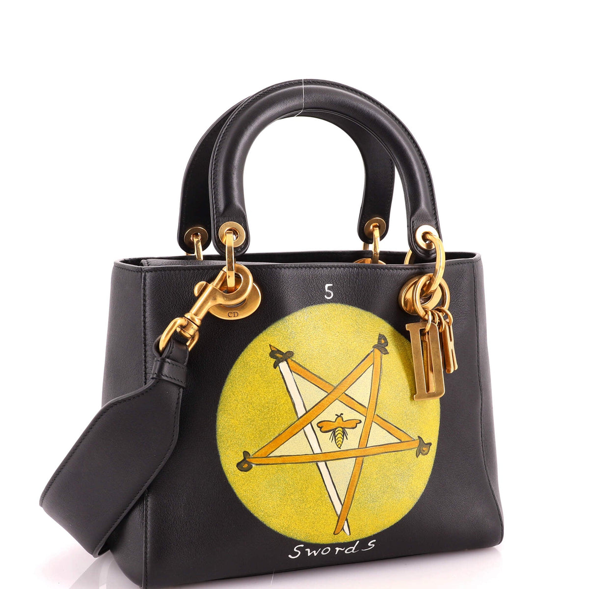 Tarot Lady Dior Bag Printed Leather Medium