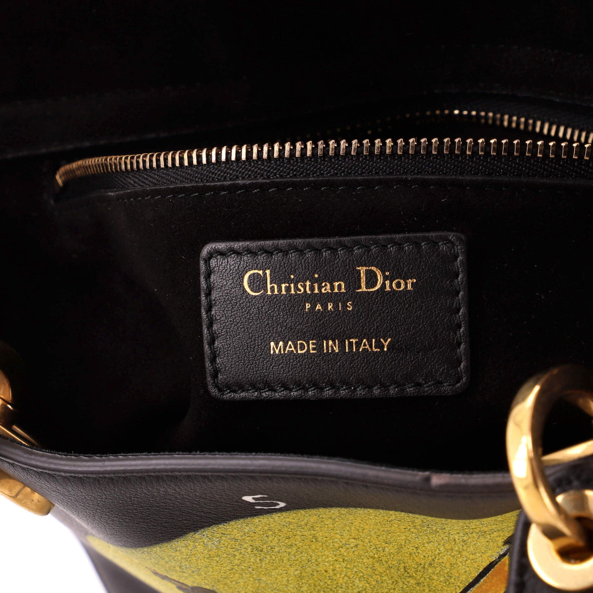 Tarot Lady Dior Bag Printed Leather Medium