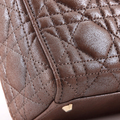 Lady Dior Chain Bag Cannage Quilt Iridescent Leather Mini