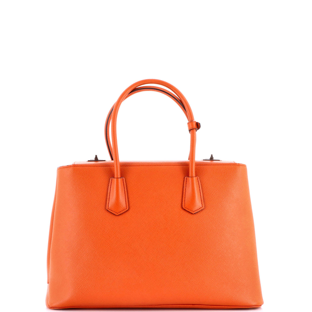 Turnlock Cuir Twin Tote Saffiano Leather Medium