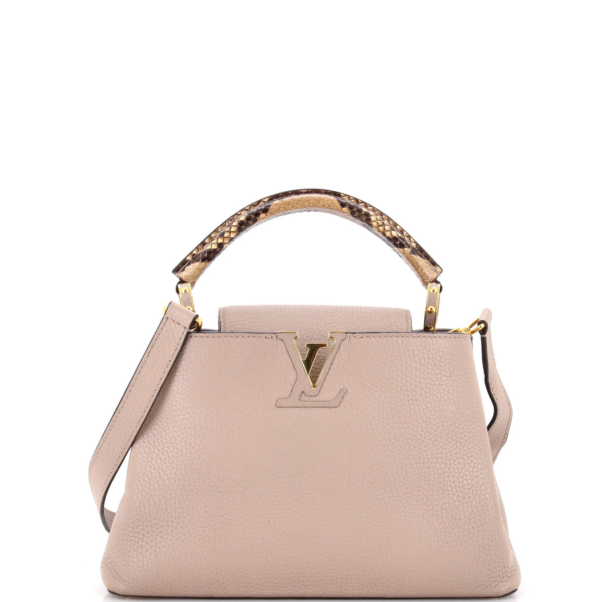 Capucines Bag Leather with Python BB