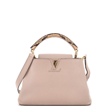 Capucines Bag Leather with Python BB