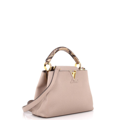 Capucines Bag Leather with Python BB