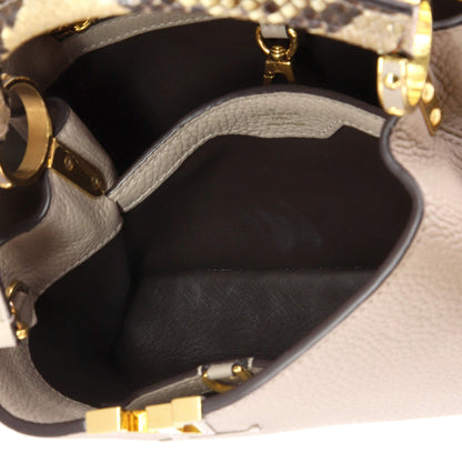 Capucines Bag Leather with Python BB