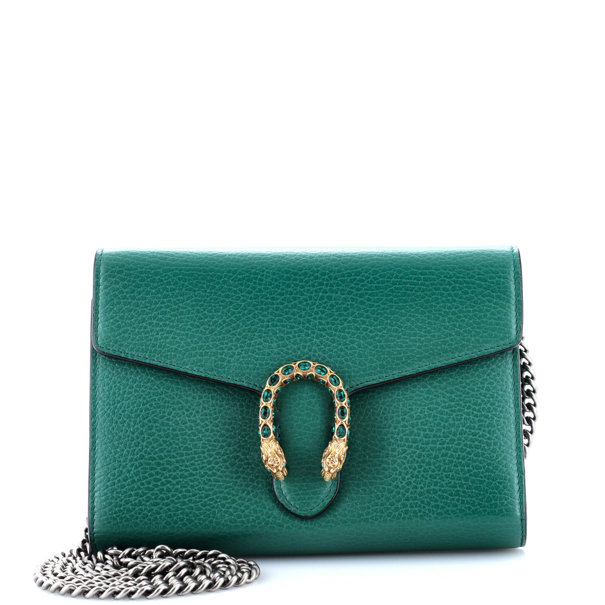 Dionysus Chain Wallet Leather with Embellished Detail Small
