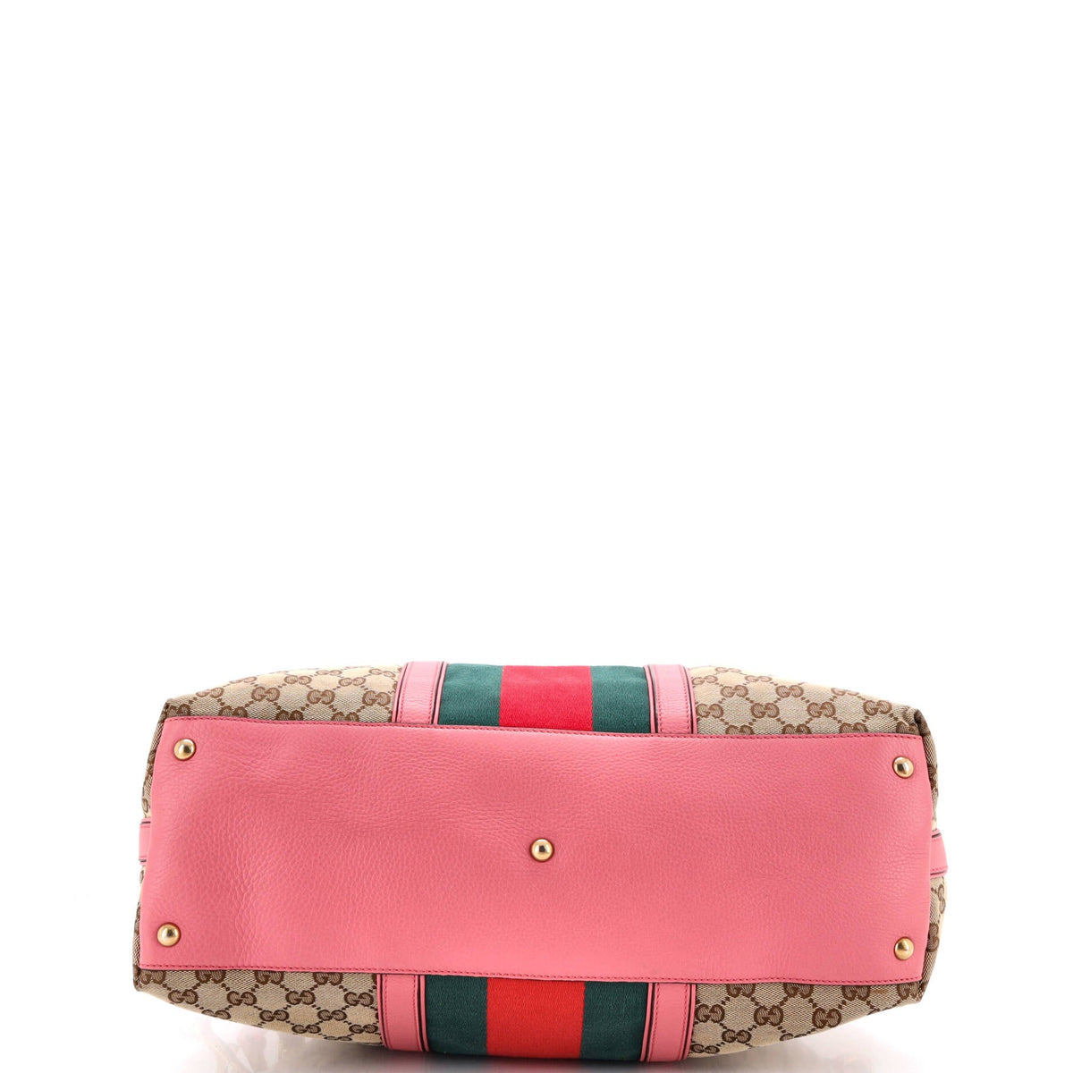 Rania Convertible Top Handle Bag Web GG Canvas Medium