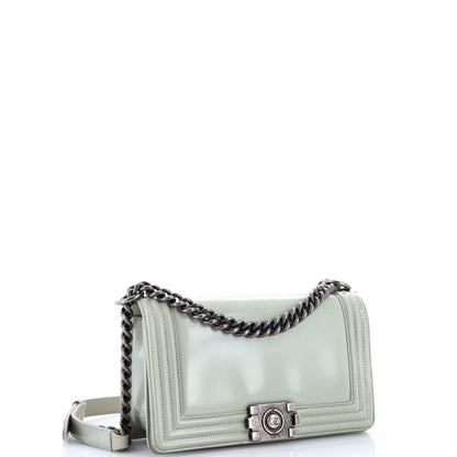 Reverso Boy Flap Bag Glazed Calfskin Old Medium
