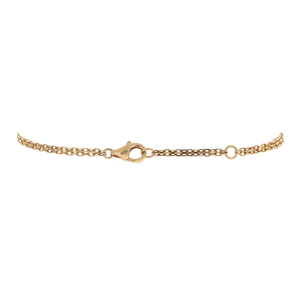 2 Diamonds Love Bracelet 18K Yellow Gold with Diamonds