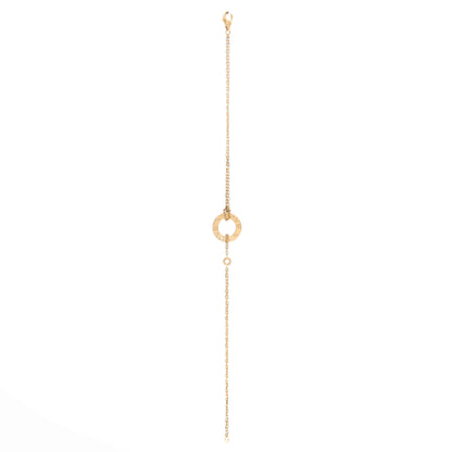 2 Diamonds Love Bracelet 18K Yellow Gold with Diamonds