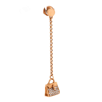 Kelly Amulette Drop Earrings 18K Rose Gold and Diamonds