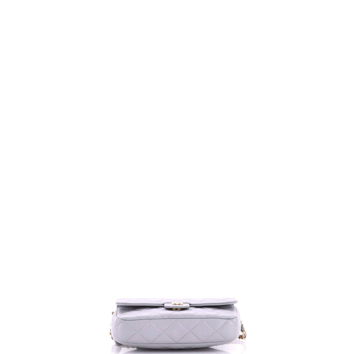 Classic Flap Phone Holder with Chain Quilted Caviar