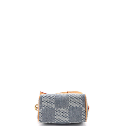 Speedy Bandouliere Bag 3D Damier Giant Denim 18