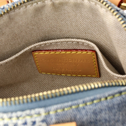Speedy Bandouliere Bag 3D Damier Giant Denim 18