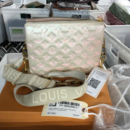 Coussin Bag Monogram Embossed Lambskin PM