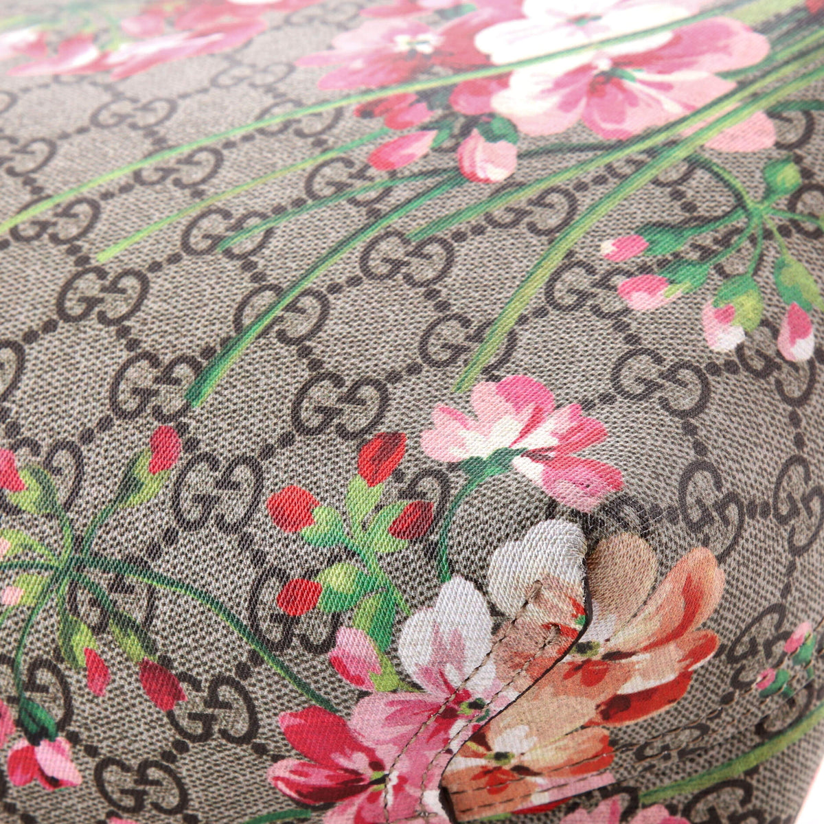 Reversible Tote Blooms GG Print Leather Small